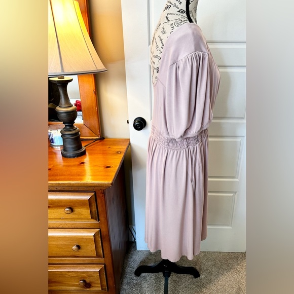 TORRID Jersey Smocked Puff Sleeve Empire Dress w/Pockets Size 2 (18-20) - Picture 6 of 13